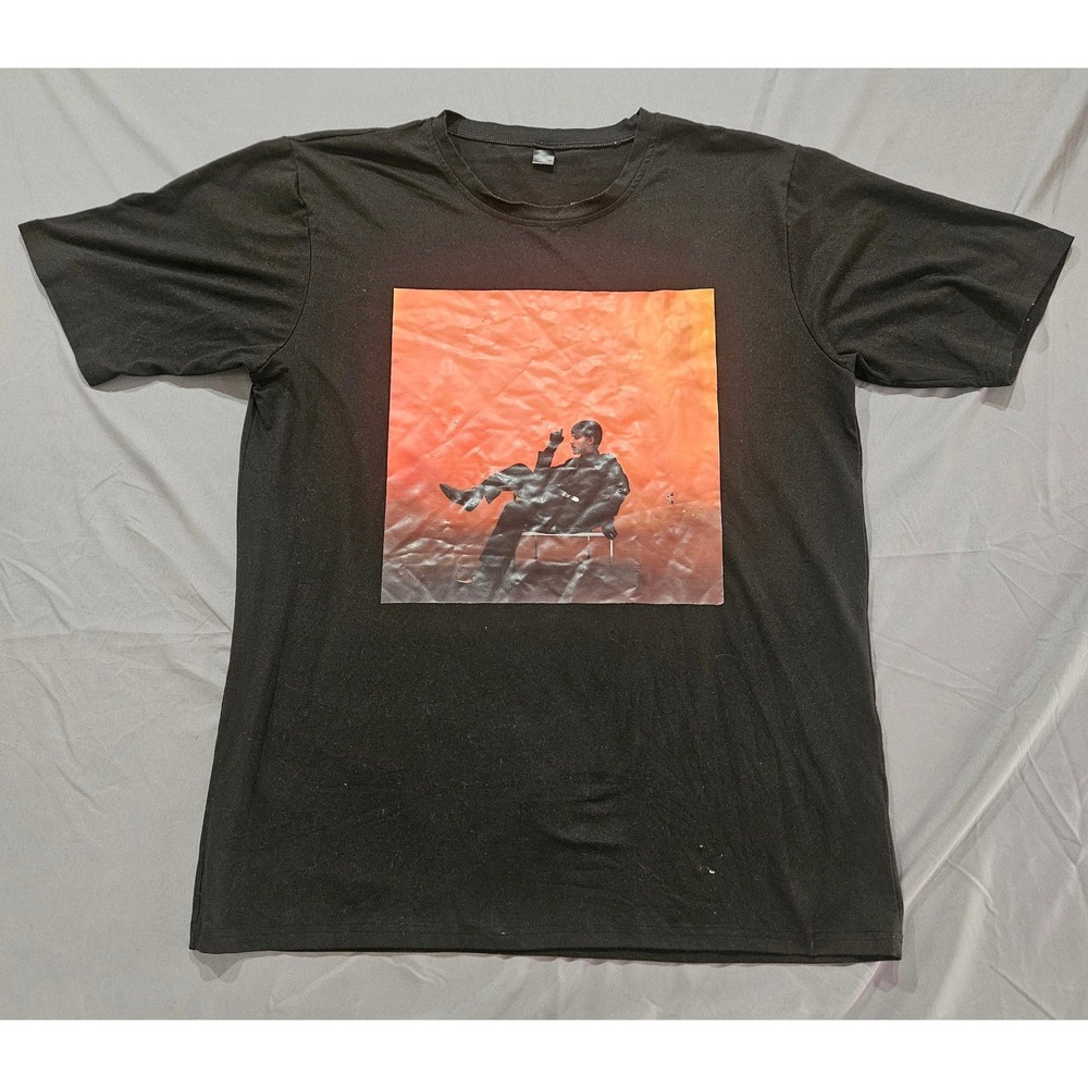 Ivan Cornejo Mirada T-Shirt Mens XL Black Graphic Tracklist Music Band Tee